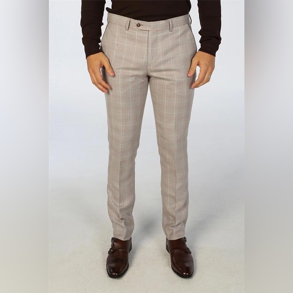 Express Other - Express Extra Slim Fit Trousers in Cream